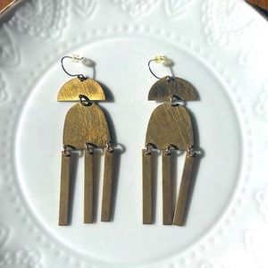 Brass Dangle Earrings
